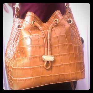 Brahmin “Maxine” bucket style shoulder bag
